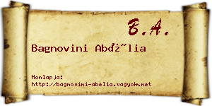 Bagnovini Abélia névjegykártya